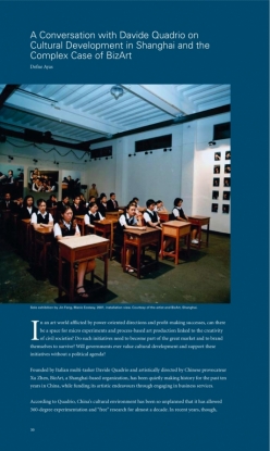A Conversation with Davide Quadrio on Cultural Development in Shanghai and the Complex Case of BizArt