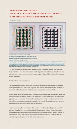 Diasporic Becomings, Or How I Learned to Desire Contingency and Discontinuous Regeneration